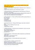 CPEN UPDATED EVALUATION EXAM QUESTIONS AND ANSWERS RATED