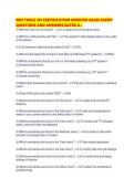 PRO TOOLS 101 CERTIFICATION UPDATED EXAM SCRIPT QUESTIONS AND ANSWERS RATED