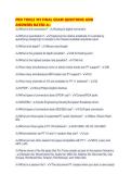 PRO TOOLS 101 FINAL EXAM QUESTIONS AND ANSWERS RATED