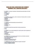 READ 605 FINAL QUESTIONS AND CORRECT ANSWERS 100&percnt; VERIFIED 2026-2027&excl;&excl;
