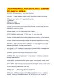 LASER HAIR REMOVAL FINAL EXAM ACTUAL QUESTIONS AND ANSWERS RATED