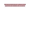 PORTAGE-PATHOPHYSIOLOGY -MODULE-6 EXAM QUESTIONS AND ANSWERS 100&percnt; ACCURATE&excl;&NewLine;