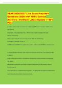 YEAR 2026&sol;2027 Lisa Exam Prep New&NewLine;Questions 2026 with 100&percnt; Correct&NewLine;Answers &vert; Verified &vert; Latest Update &vert; 100&percnt;&NewLine;Pass