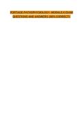 PORTAGE-PATHOPHYSIOLOGY -MODULE-6 EXAM QUESTIONS AND ANSWERS 100&percnt; CORRECT&excl;&excl;