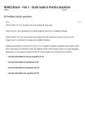NDHCE Board &ndash; Test 1 &ndash; Study Guide & Practice Questions