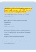 YEAR 2026&sol;2027 LPA Study Guide period 3&NewLine;Questions & Answers with 100&percnt; Correct&NewLine;Answers &vert; Verified &vert; Updated 2026
