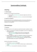 Samenvatting Cytologie &vert; Celmembraan & Celstructuur &vert; UGent &vert; 2025&sol;26