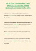 NU150 Exam 4 Pharmacology &lpar;Latest 2026&sol; 2027 Update&rpar; 100&percnt; Verified Questions & Answers &lbrace;Grade A&rcub; - Galen&NewLine;&NewLine;&NewLine;&NewLine;