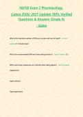 NU150 Exam 2 Pharmacology  &lpar;Latest 2026&sol; 2027 Update&rpar; 100&percnt; Verified Questions & Answers &lbrace;Grade A&rcub; &NewLine;- Galen&NewLine;&NewLine;&NewLine;&NewLine;