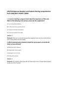 LPN&sol;LVN Maternal-Newborn and Pediatric Nursing Comprehensive&NewLine;Exam 2026&sol;2027 UPDATE &vert;SBON