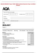 AQA AS BIOLOGY Paper 2 MAY 2025 Combined Question Paper and Mark&NewLine;Scheme