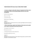 LPN&sol;LVN NCLEX-PN Practice Exam 4 2026 UPDATE &vert;SBON