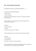 DPH &ndash; Practice Questions & Study Guide