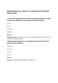 LPN&sol;LVN Module Exam 1 &lpar;Week 3&rpar; - Fundamentals of Nursing 2026&NewLine;UPDATE &vert;SBON