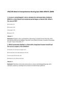 LPN&sol;LVN Week 14 Comprehensive Nursing Quiz 2026 UPDATE &vert;SBON