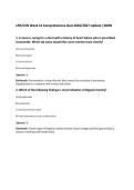 LPN&sol;LVN Week 10 Comprehensive Quiz 2026&sol;2027 Update &vert;SBON
