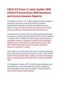 CRJS 475 Exam 2 Latest Update 2026 &NewLine;CRJS 475 Actual Exam 2026 Questions &NewLine;and Correct Answers Rated A&plus;