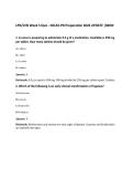 LPN&sol;LVN Week 5 Quiz - NCLEX-PN Preparation 2026 UPDATE &vert;SBON