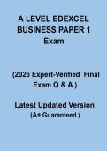 A Level Edexcel Business Paper 1 Exam 2026 &ndash; Complete Revision Guide