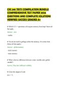 CSE 240 TESTS COMPILATION BUNDLE&NewLine;COMPREHENSIVE TEST PAPER 2026&NewLine;QUESTIONS AND COMPLETE SOLUTIONS&NewLine;VERIFIED SUCCESS GRADED A&plus;
