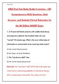 AMLS POST TEST STUDY GUIDE &ndash; 2 COMPLETE VERSIONS WITH ACTUAL EXAM QUESTIONS & CORRECT ANSWERS &vert; PASS YOUR ADVANCED MEDICAL LIFE SUPPORT CERTIFICATION IN 2026&NewLine;&NewLine;