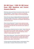 NU 665 Exam 1 2026 NU 665 Actual &NewLine;Exam 2026 Questions and Correct &NewLine;Answers Rated A&plus; 