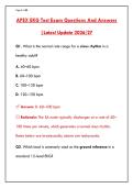 APEX EKG TEST EXAM &ndash; 200&plus; QUESTIONS WITH CORRECT ANSWERS & RATIONALES &vert; MASTER ECG INTERPRETATION FOR NURSING & CARDIOLOGY CERTIFICATION&NewLine;&NewLine;