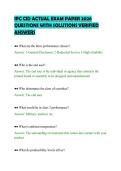 IPC CID ACTUAL EXAM PAPER 2026&NewLine;QUESTIONS WITH SOLUTIONS VERIFIED&NewLine;ANSWERS