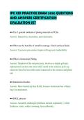 IPC CID PRACTICE EXAM 2026 QUESTIONS&NewLine;AND ANSWERS CERTIFICATION&NewLine;EVALUATION SET