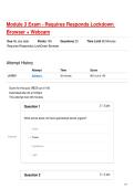 Module 3 Exam - Requires Responds Lockdown Browser &plus; Webcam