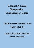 Edexcel A-Level Geography &ndash; Globalisation Exam 2026 Complete Revision Guide