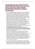 NAMS MENOPAUSE CERTIFICATION EXAM &lpar;MSCP&rpar; Q-BANK 2025-2026&colon; 200 HIGH-YIELD MULTIPLE CHOICE QUESTIONS WITH REAL CLINICAL RATIONALES