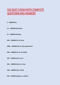 533 QUIZ 2 EXAM WITH COMPLETE &NewLine;QUESTIONS AND ANSWERS 
