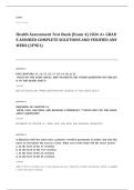 Shadow Health EXAM A&plus; GRADE ASSURED COMPLETE SOLUTIONS AND VERIFIED ANSWERS LATEST UPDATE&excl;&excl;&excl;&excl;