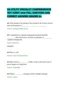 ISA UTILITY SPECIALIST COMPREHENSIVE&NewLine;TEST SCRIPT 2026 FULL QUESTIONS AND&NewLine;CORRECT ANSWERS GRADED A&plus;&NewLine;