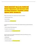 YEAR 2026&sol;2027 Maryville NURS 620&NewLine;Exam 3 Questions and Answers with&NewLine;Certified Solutions &vert; Verified &vert; Latest&NewLine;Update 2026 &vert; Graded A&plus;