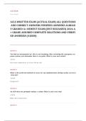 ACLS pre EXAM A&plus; GRADE ASSURED COMPLETE SOLUTIONS AND VERIFIED ANSWERS LATEST UPDATE&excl;&excl;&excl;&excl;