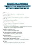 ISDS 351 FINAL PRACTICE&NewLine;EXAMINATION 2026 QUESTIONS&NewLine;WITH ANSWERS GRADED A&plus;&NewLine;