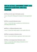 ISDS 351 ACTUAL ASSESSMENT SCRIPT 2026&NewLine;COMPLETE QUESTIONS AND FULL&NewLine;SOLUTION