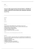 Shadow Health EXAM A&plus; GRADE ASSURED COMPLETE SOLUTIONS AND VERIFIED ANSWERS LATEST UPDATE&excl;&excl;&excl;&excl;