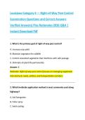 Louisiana Category 6 &mdash; Right-of-Way Pest Control &NewLine;Examination Questions and Correct Answers &NewLine;Verified Answers&rpar; Plus Rationales 2026 Q&A &vert; &NewLine;Instant Download Pdf