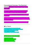 Occupational Overview EXAM STUDY GUIDE 2026&sol;2027 Accurate Questions with Correct Detailed Answers &vert;&vert; Newest Version