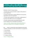 ISDS 351 VIEW AHEAD TEST 2026 VERIFIED&NewLine;QUESTIONS WITH SOLUTIONS GRADED A&plus;