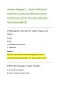 Louisiana Category 5 &mdash; Aquatic Pest Control &NewLine;Examination Questions and Correct Answers &NewLine;Verified Answers&rpar; Plus Rationales 2026 Q&A &vert; &NewLine;Instant Download Pdf