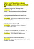 RCAL - NAB Administrator Exam &lpar;Federal&rpar; Questions & Answers &lpar;Grade A&plus;&rpar;&period;docx&NewLine;&NewLine;