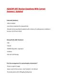 AGACNP DRT Review Questions With Correct&NewLine;Answers&vert; Updated