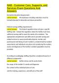 NAB - Customer Care&comma; Supports&comma; and Services Exam Questions And Answers&period;docx&NewLine;&NewLine;