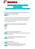 NSG 121 Health Assessment - Herzing &NewLine;Exam 3 Study Guide 