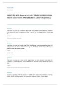 Davis QA NCLEX RN review EXAM A&plus; GRADE ASSURED COMPLETE SOLUTIONS AND VERIFIED ANSWERS LATEST UPDATE&excl;&excl;&excl;&excl;