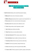 NSG 121 Health Assessment - Herzing &NewLine;Exam 2 Study Guide 